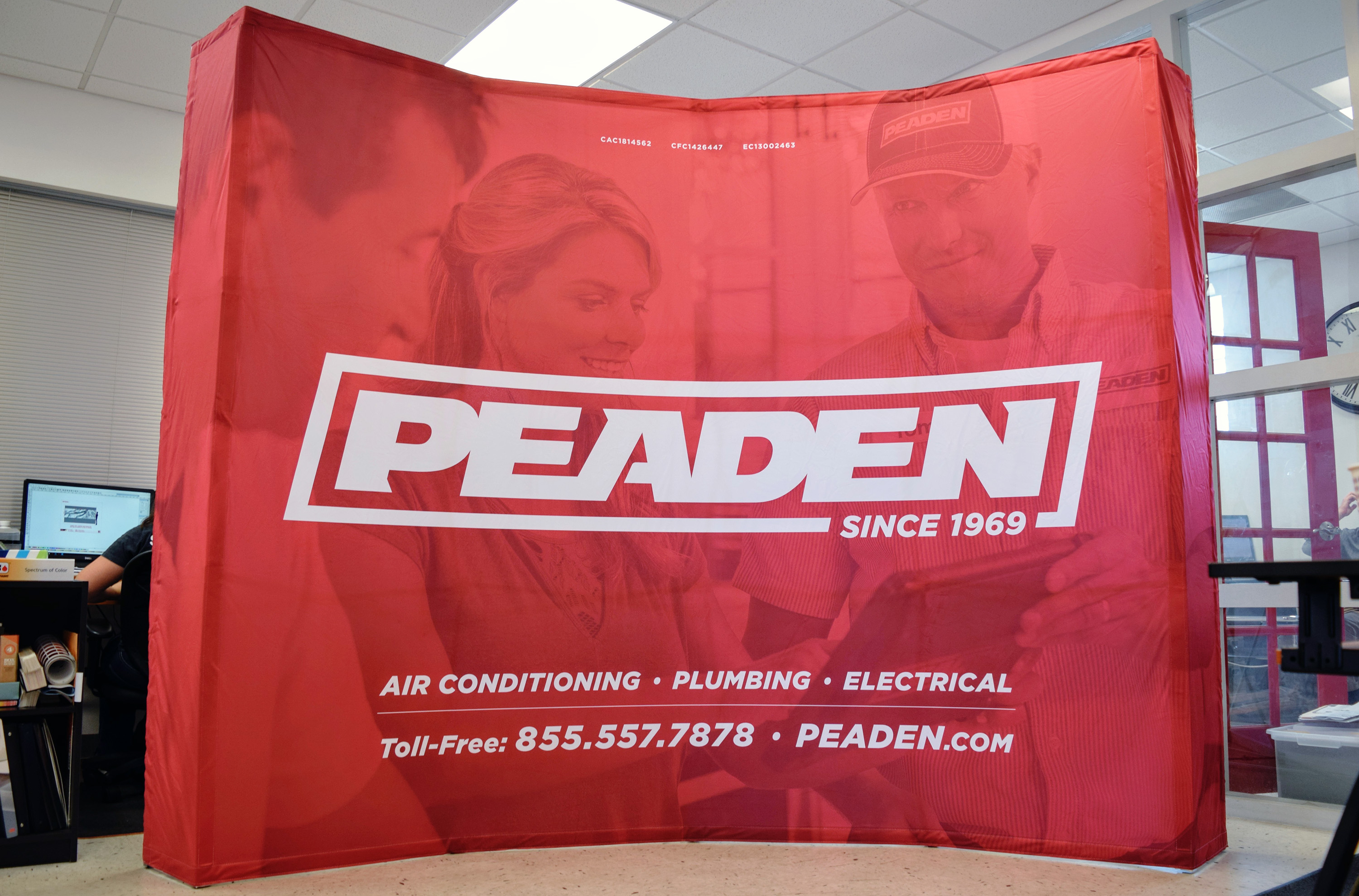 Peaden pop up banner by Pensacola Sign 