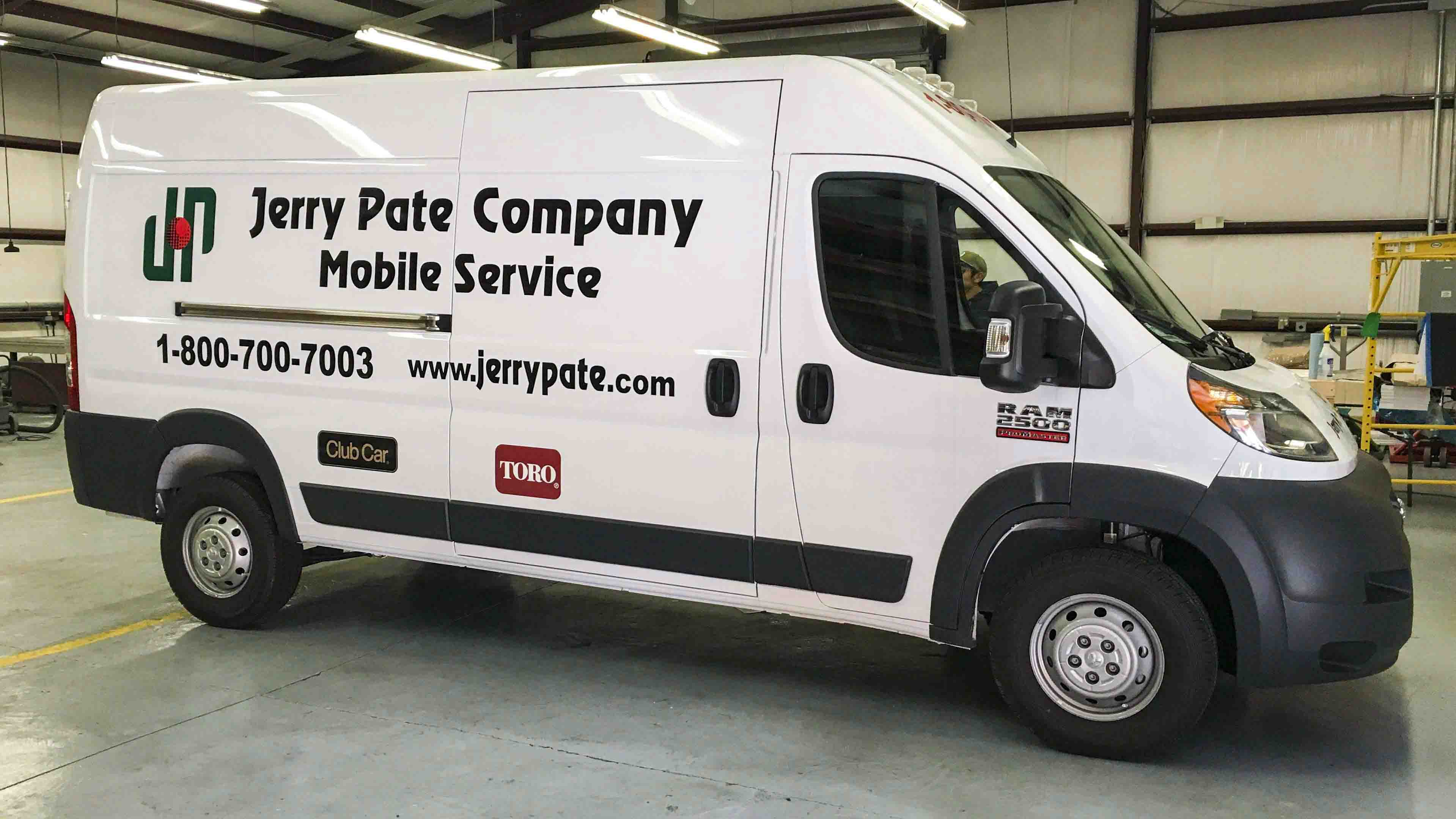 Pensacola Sign Vehicle Graphics - Graphics for Jerry Pate Company Van