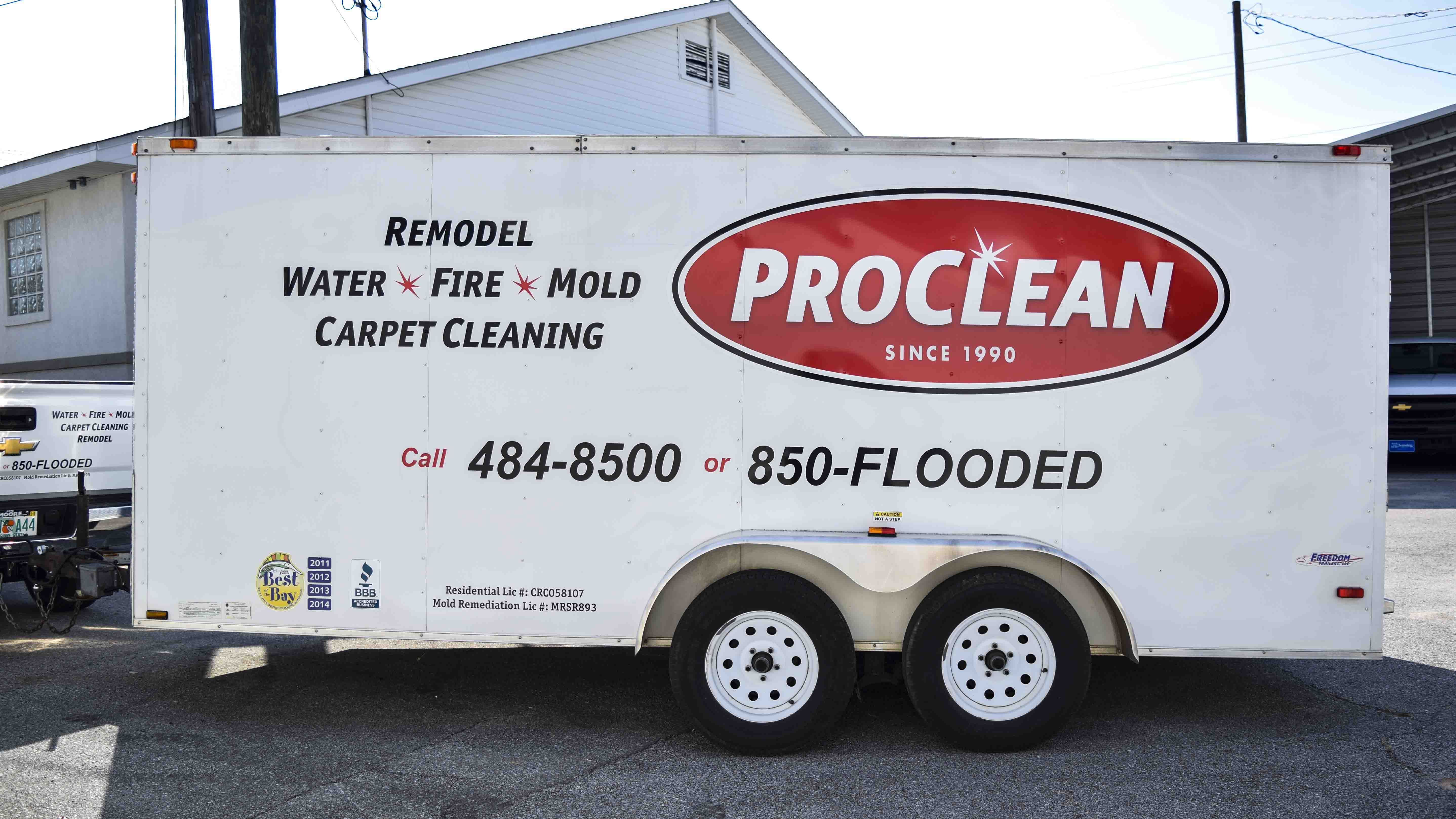 Pensacola Sign Vehicle Graphics - Graphics for ProClean trailer