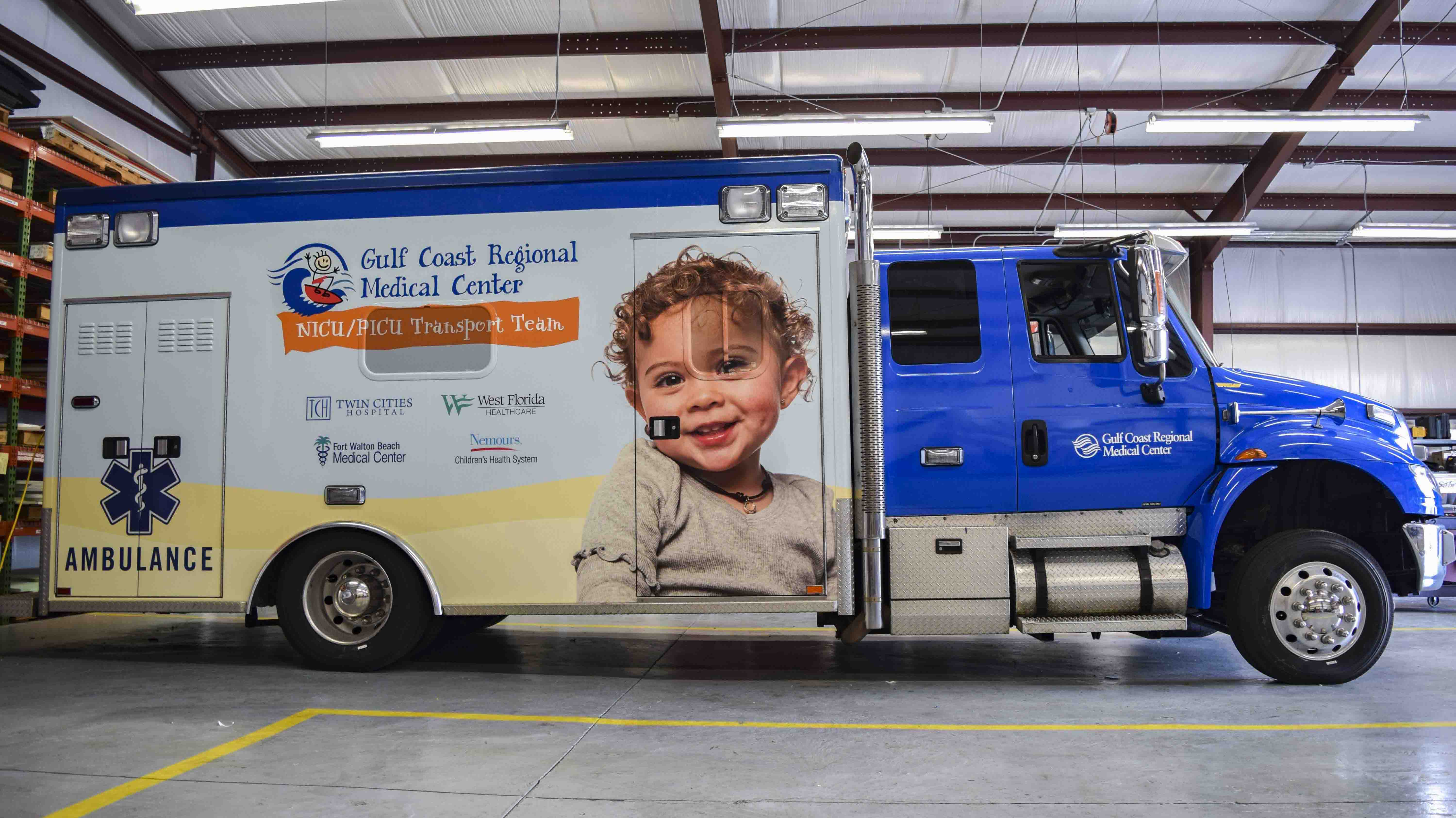 Pensacola Sign Vehicle Wraps - Ambulance Wraps for Gulf Coast Regional Medical Center