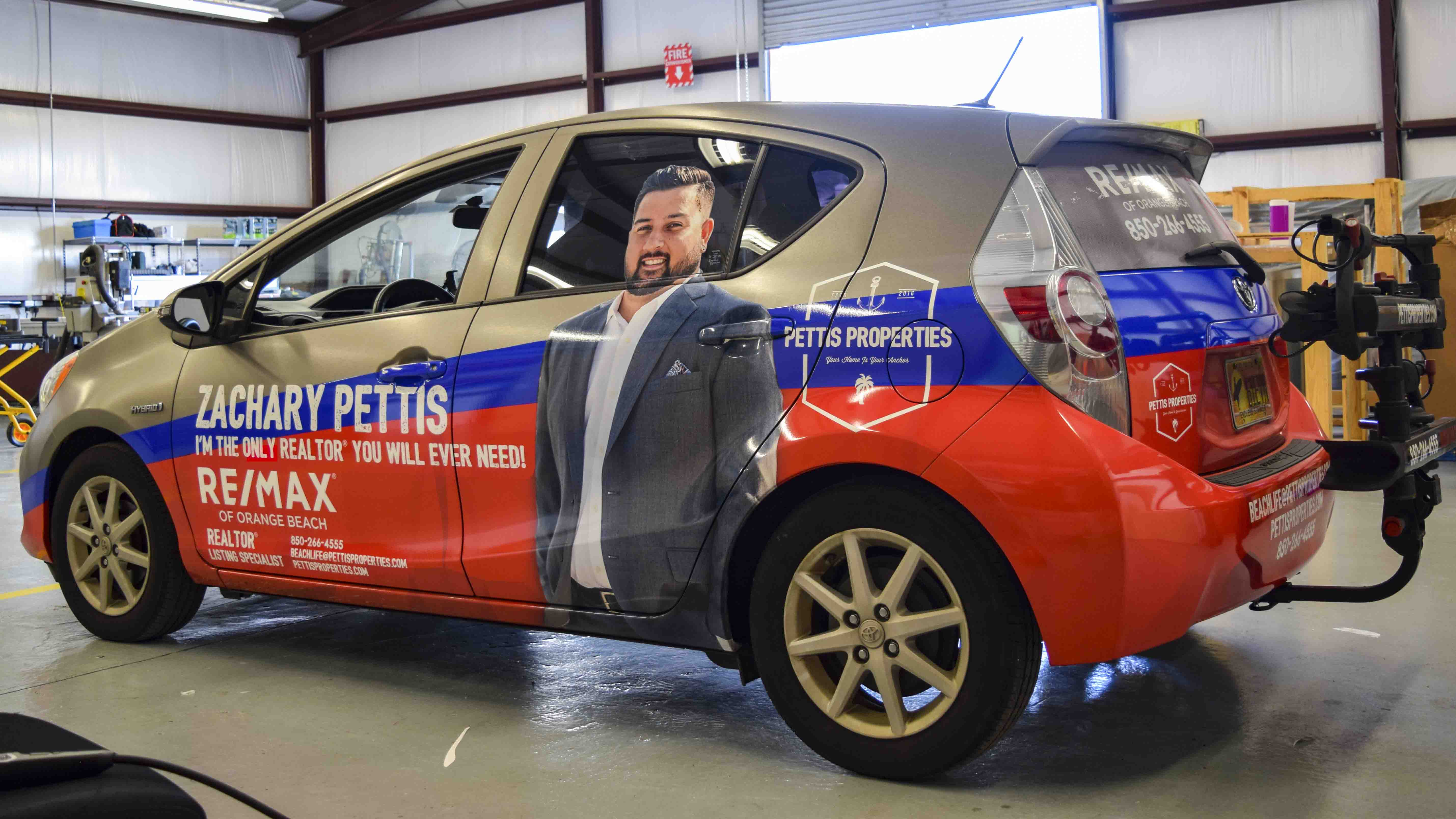 Pensacola Sign Vehicle Wraps - Car Wrap for Zachary Pettis 