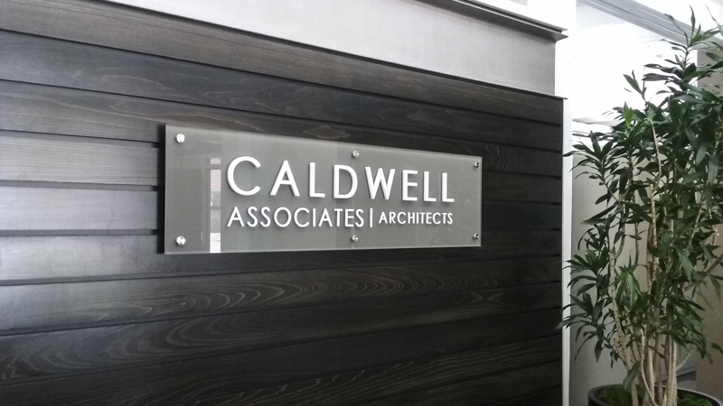 Caldwell Associates exterior corporate identity signage by Pensacola Sign