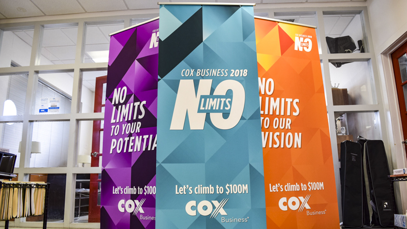 Tradeshow banners for Cox Business by Pensacola Sign