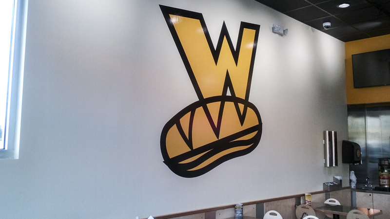 Whichwich vinyl wall graphic - Pensacola Sign Environmental Graphics 