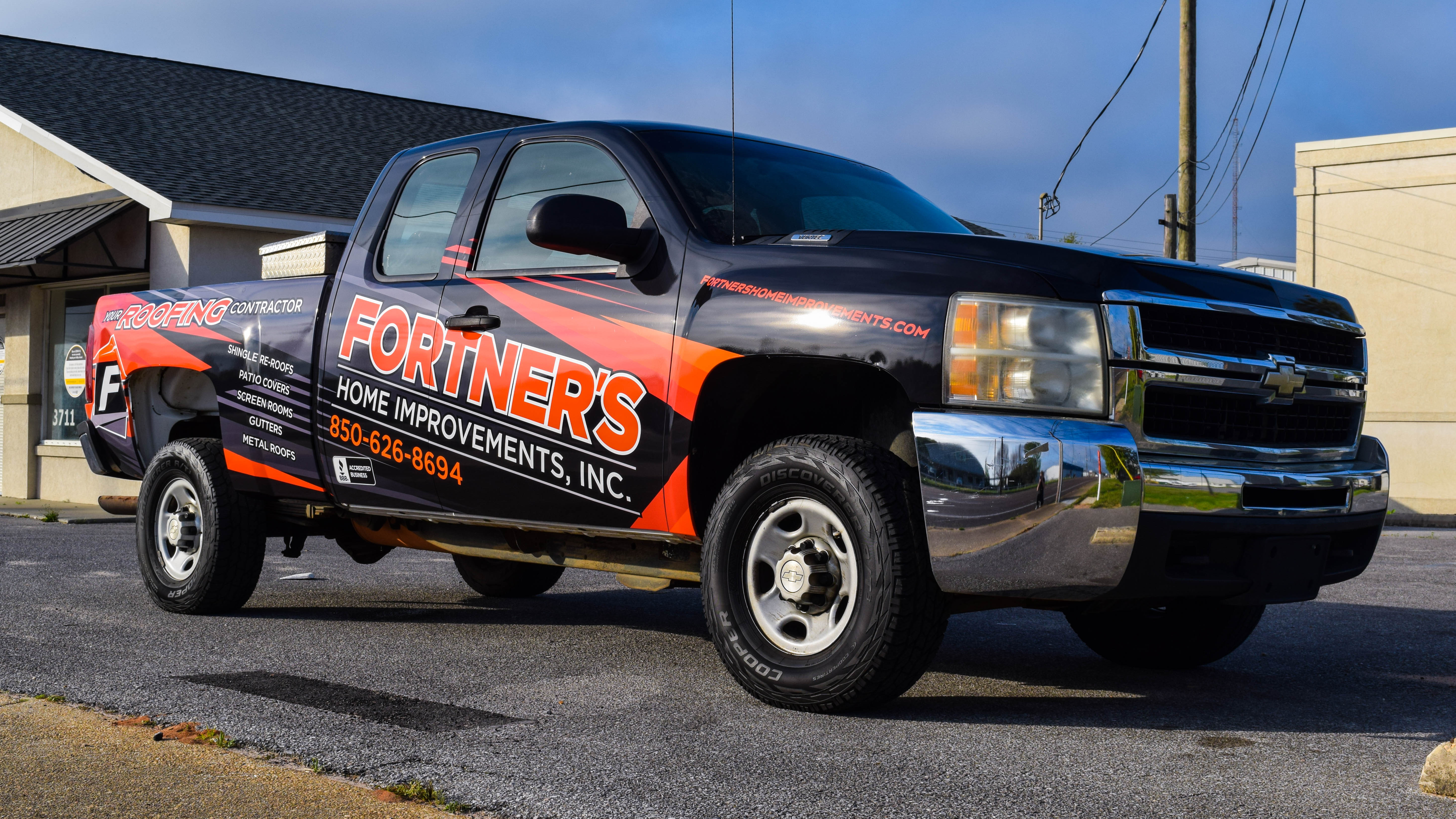 Truck wrap for Fortner's by Pensacola Sign