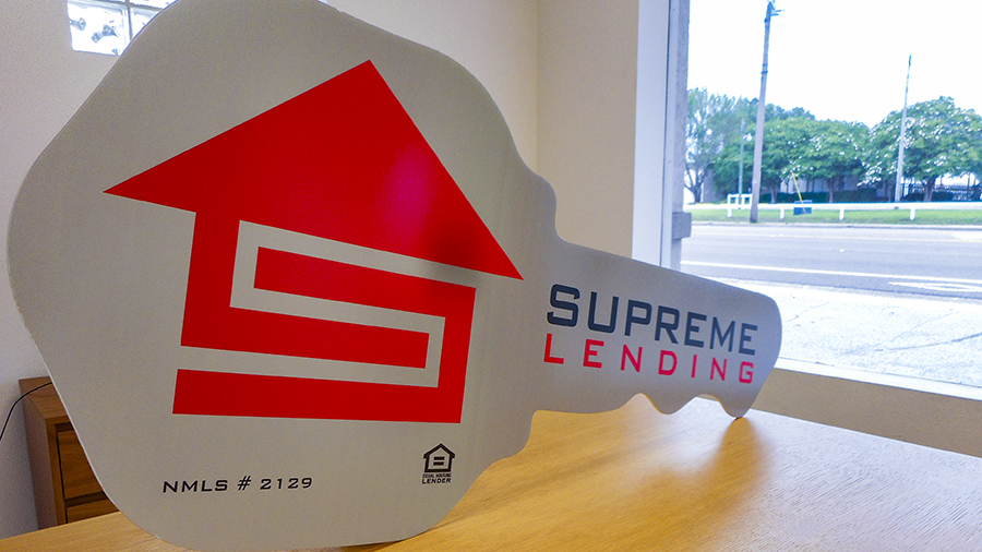 Supreme Lending custom poster by Pensacola Sign