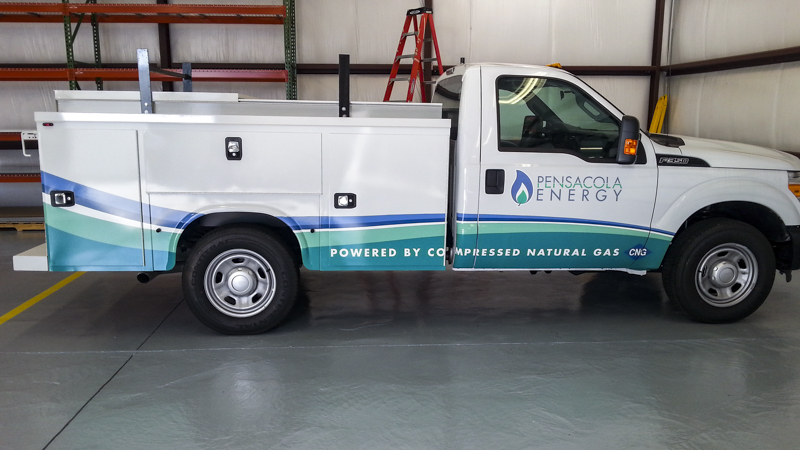 Pensacola Sign Fleet Wraps - Truck Wrap for Pensacola Energy