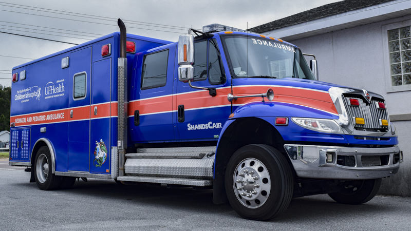 Pensacola Sign Fleet Wrap for ShandsCair Ambulance