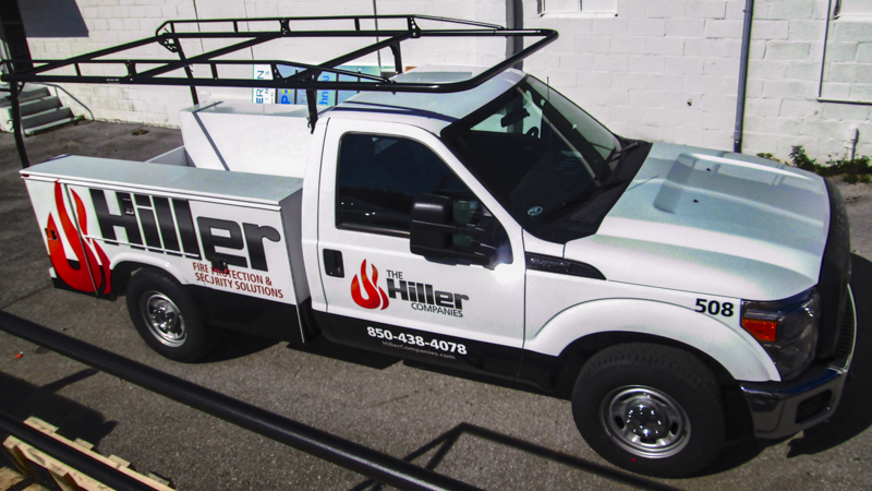 Pensacola Sign Fleet Wraps - Truck Wrap for Hiller Company