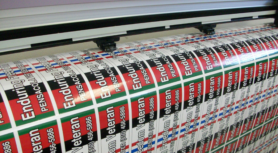 Veteran bumper stickers vinyl lettering and decals by Pensacola Sign
