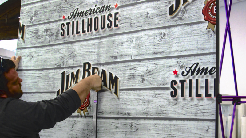 Step and Repeat for Jim Beam and American Stillhouse by Pensacola Sign