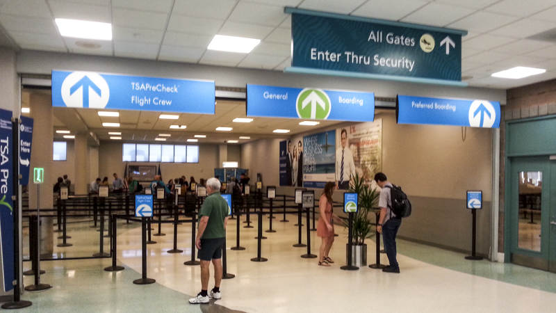 Pensacola International Airport wayfinding by Pensacola Sign