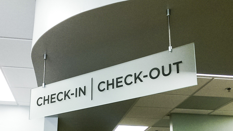 Sacred Heart Medical Group interior wayfinding by Pensacola Sign