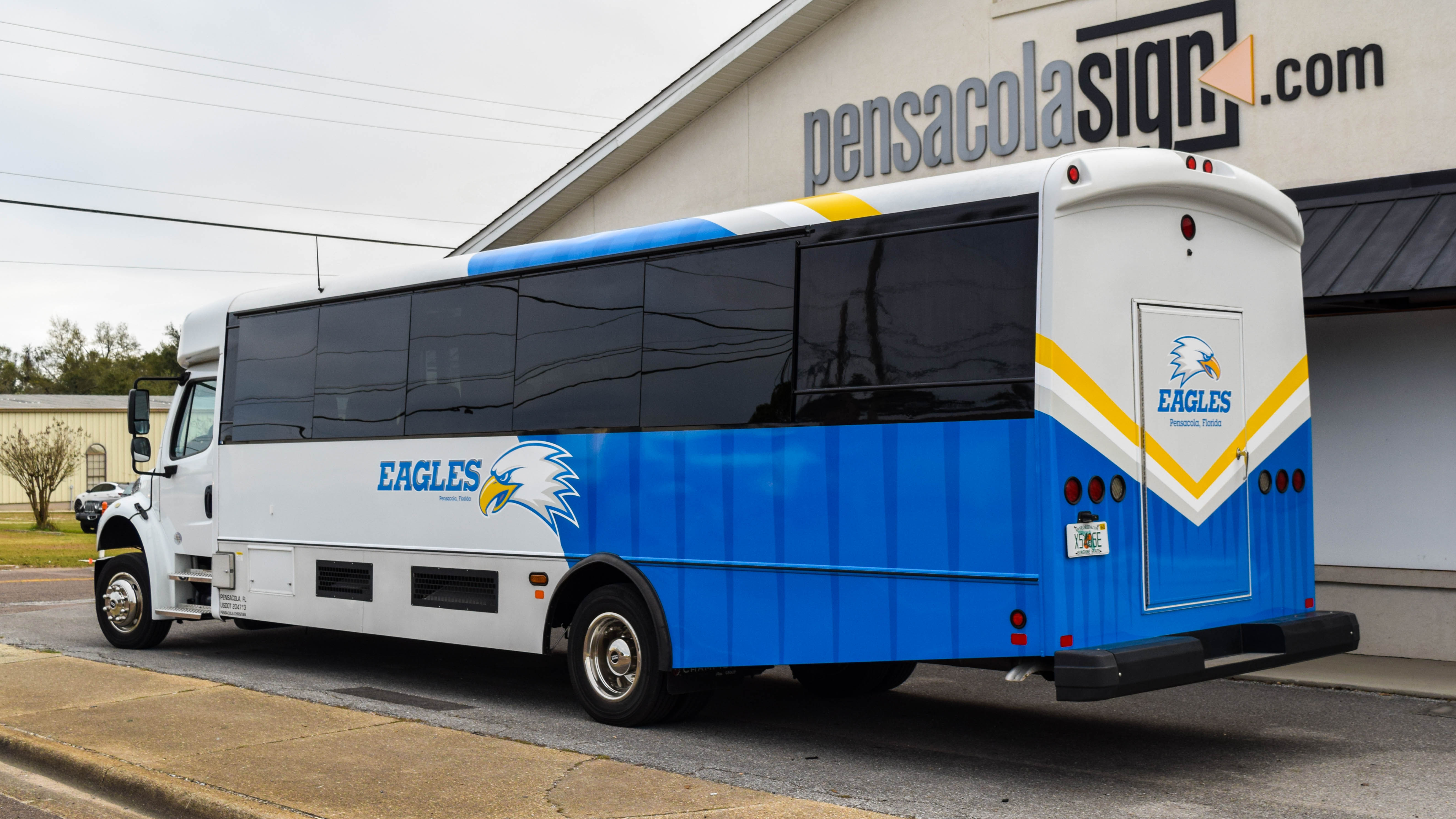 Bus wrap for Pensacola Christian College 