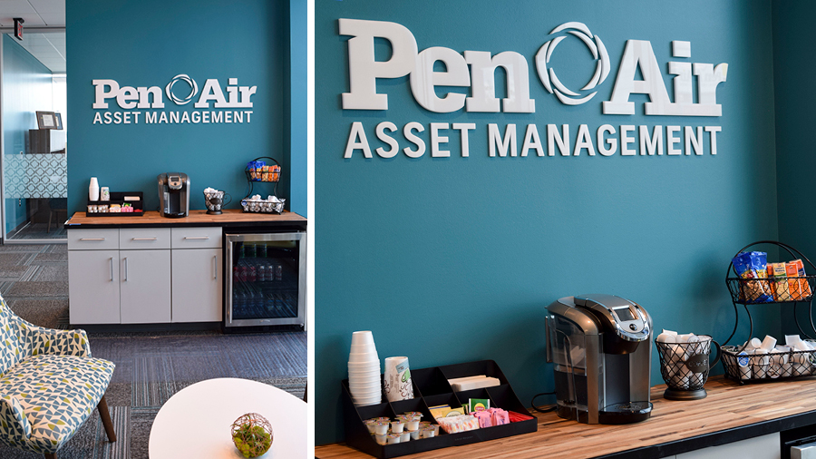 PenAir FCU dimensional lettering signage by Pensacola Sign