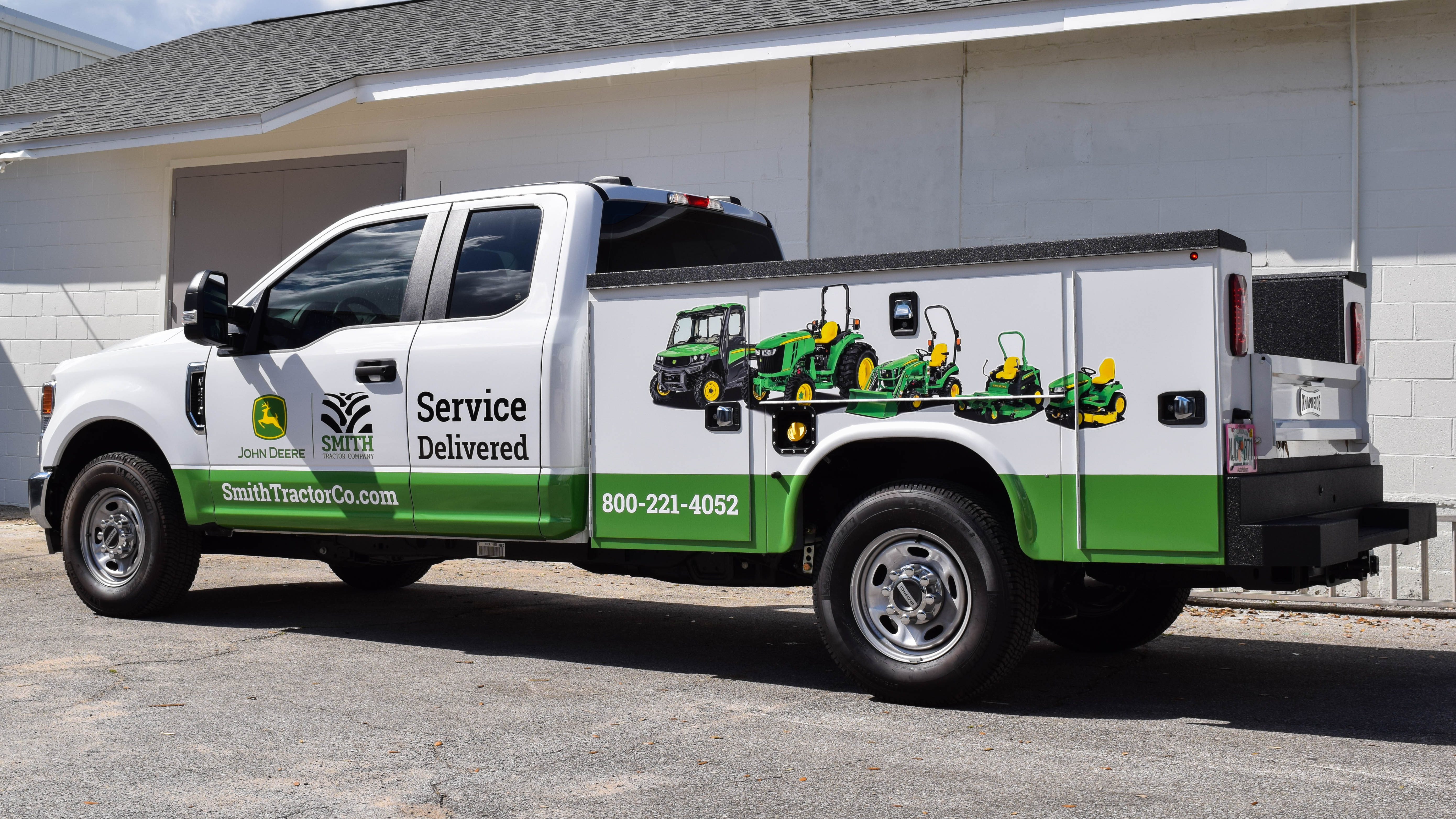Vehicle graphics for Smith Tractor Company Utility Truck 
