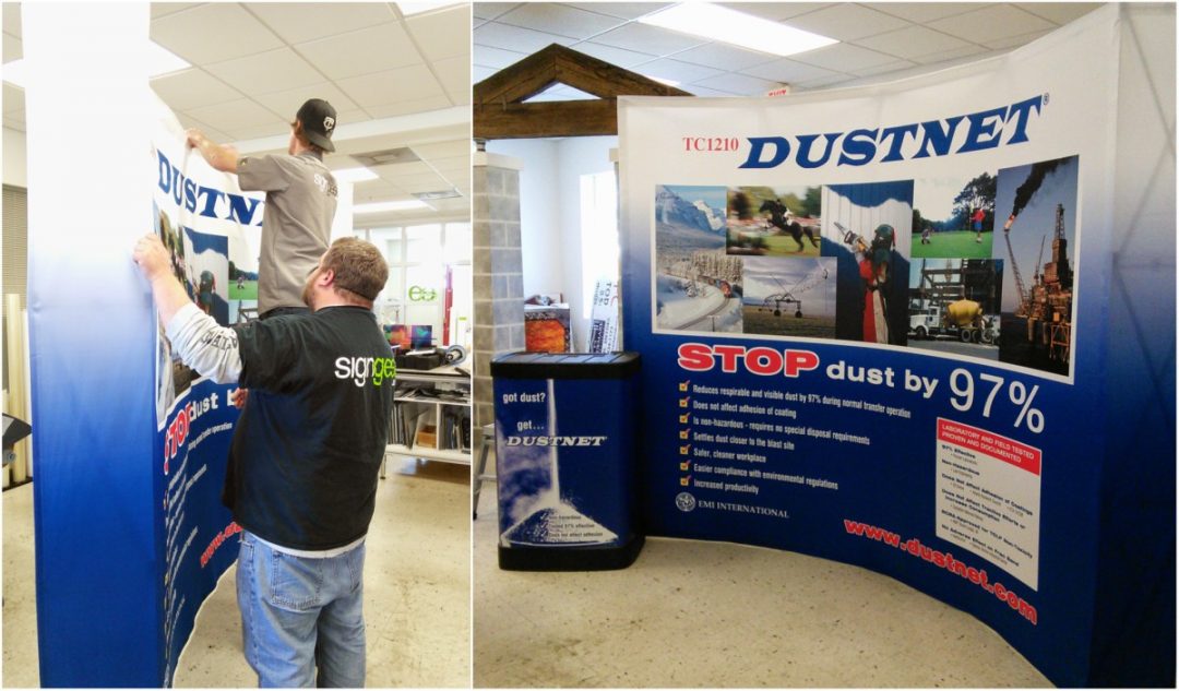 DustNet Trade Show Exhibit Display