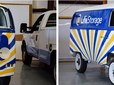 406Transported Through History With A VW Bus Wrap