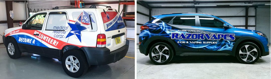 Custom car wraps by Pensacola Sign